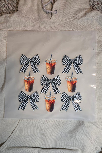 Black Checkered Bows & Coffee