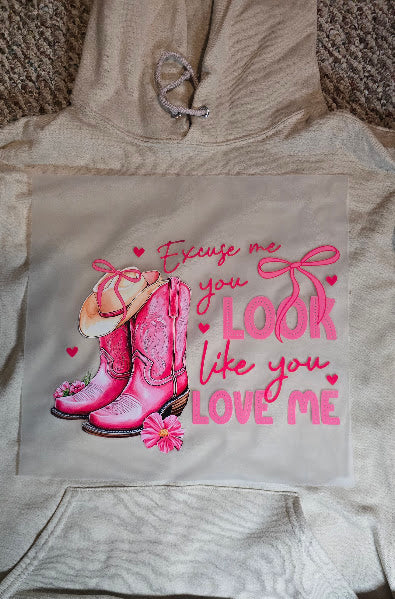 Excuse me. You look like you love me